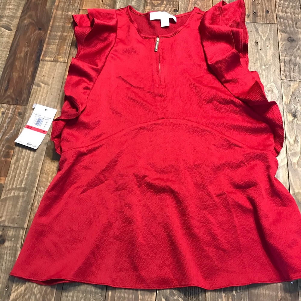 Red Michael Kors shirt